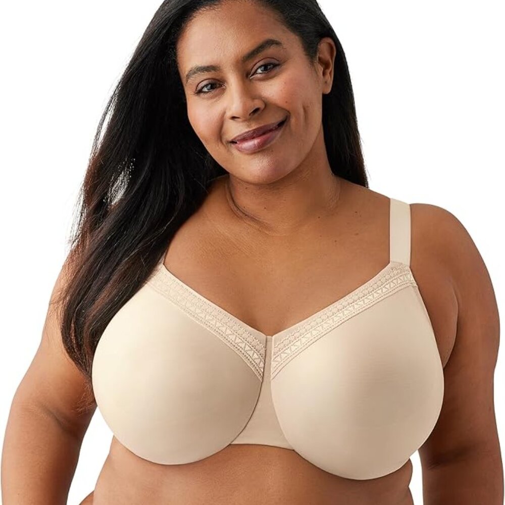 Vanity Fair Full-Figure Wireless Sports Bra 71500 - Damask Neutral (Nude 5) - Picture 2 of 4